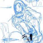 2次絵 JK放課後のうんこトイレ覗き見(イメージ画)