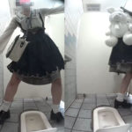 萌えエロ!オタサーの姫和式トイレ排尿覗き