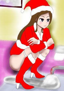 2次エロ サンタさんJDのうんこトイレ覗き見!