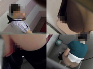 第三体育館シリーズFile1生理中でお尻が真っ赤なショートヘアーの美白美人に密着!