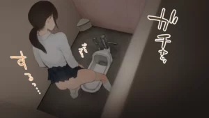 2次元キャラのトイレ覗き見!エロくないナチュラルなJKだから余計に興奮!